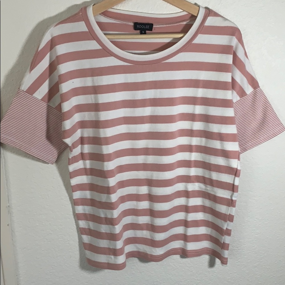 Roolee striped pink shirt